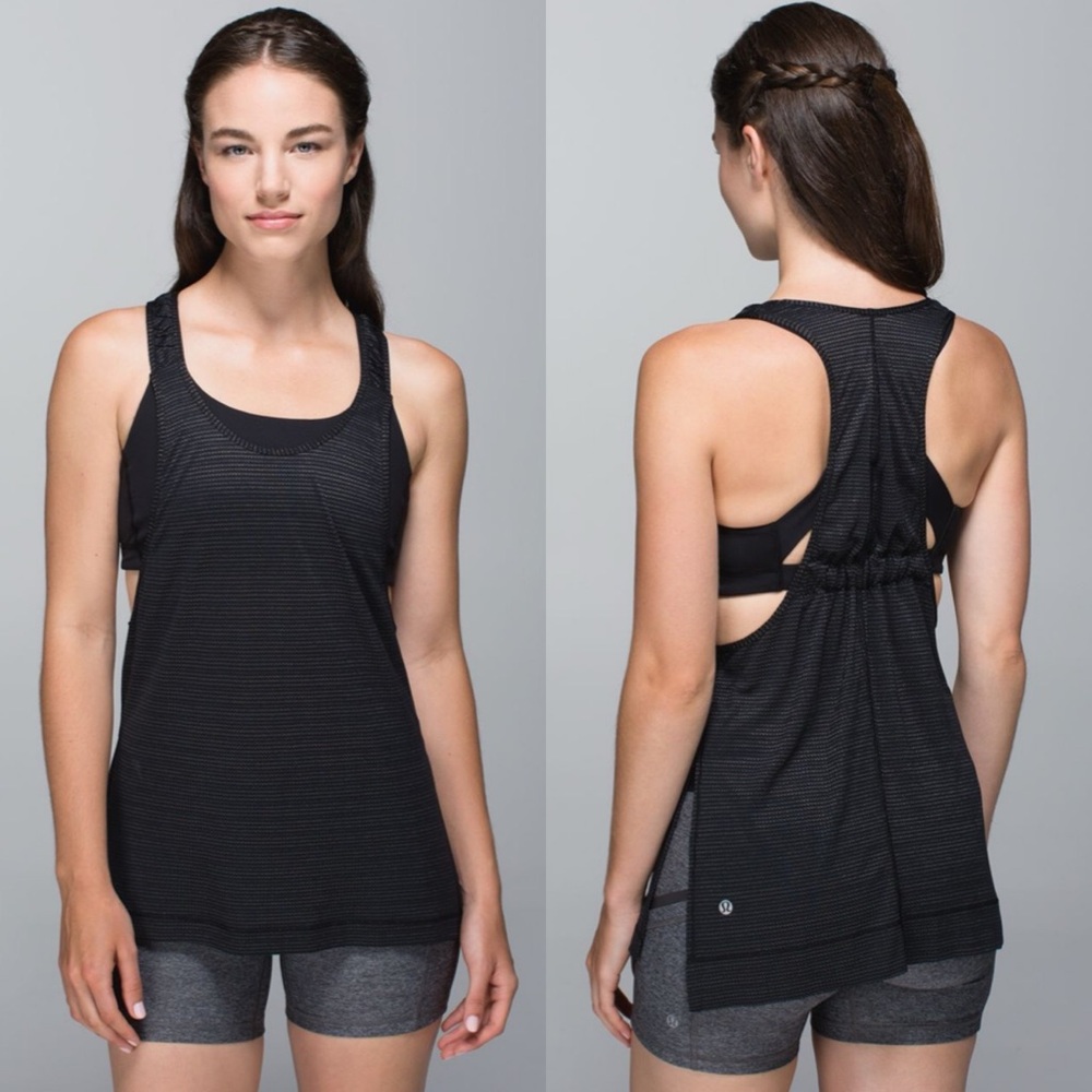 Lululemon Stash It Tank Black SZ 6